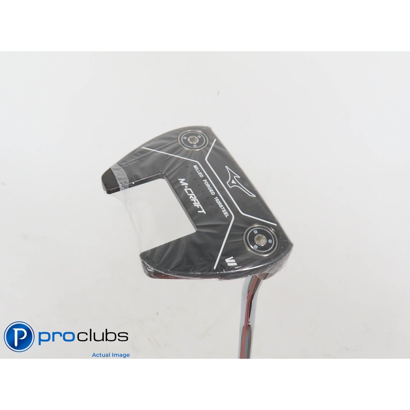 NEW! Mizuno M Craft VI 35″ Double Bend Putter – Lamkin Deep Etched – R/H 402185