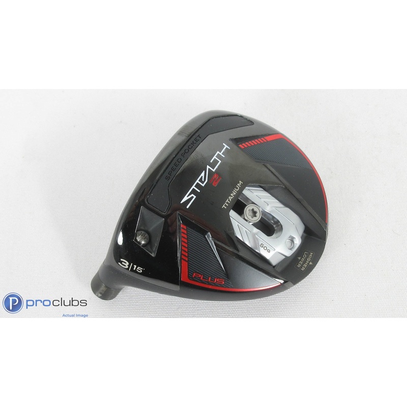 Nice! Left Handed TaylorMade Stealth-2 Plus 15* – 3 Wood – Head Only – 383734