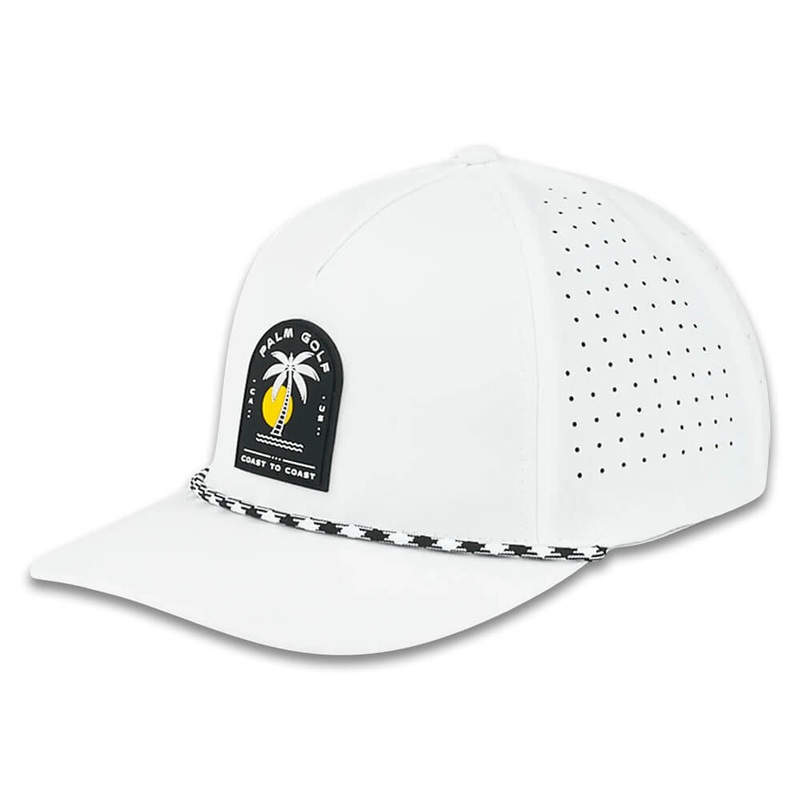 Palm Golf Coast to Coast Snapback Golf Cap White – SS24 Men