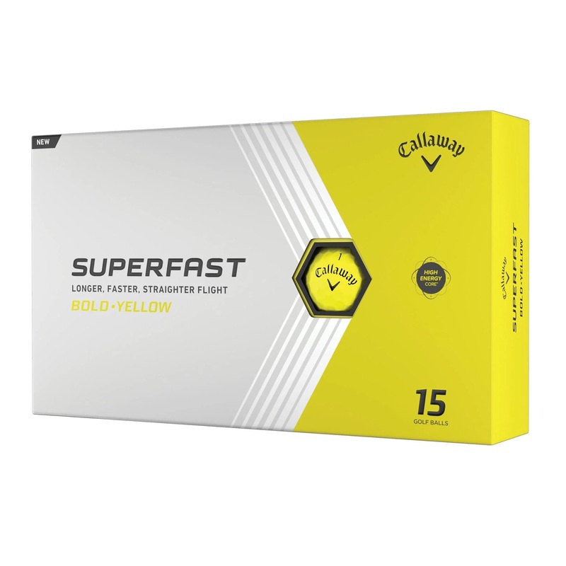 Callaway SuperFast Bold Yellow Golf Balls 2025 (15 Pack)