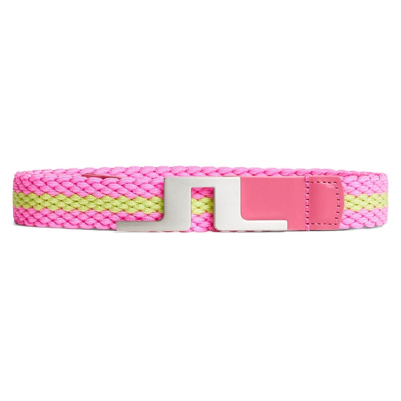 J.Lindeberg Lykke Braided Golf Belt Fuchsia Purple – 24 Women
