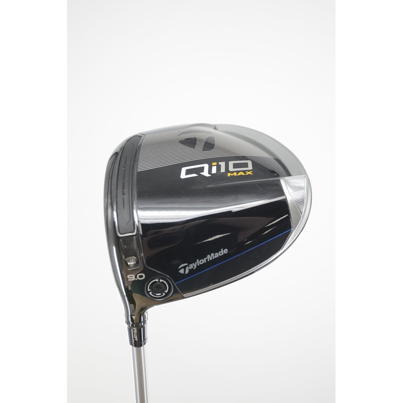 Lefty TaylorMade Qi10 Max 9 Degree Driver S Flex 45.5″