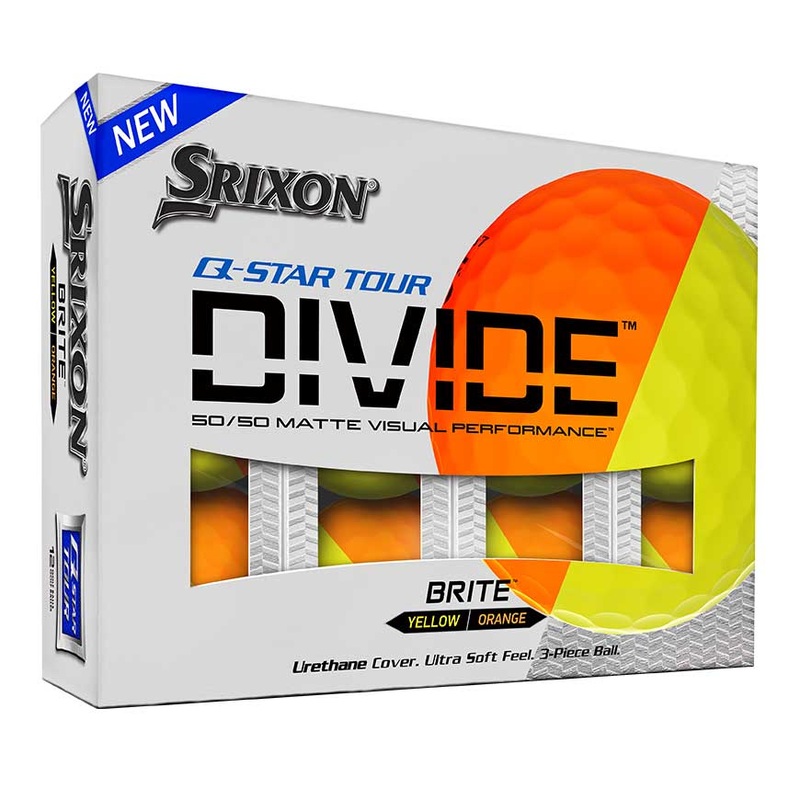 Srixon Q Star Tour Divide Golf Balls 1 Dozen – Brite Orange/Yelow