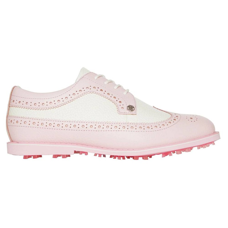 Gfore Gallivanter Pebble Leather Longwing Spikeless Golf Shoes Blush – 23 Women