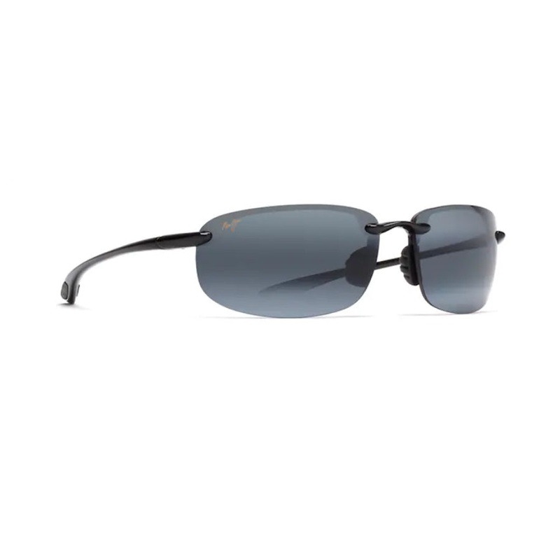 Maui Jim Hookipa Polarized Sunglasses Gloss Black Frame Neutral Grey Lens