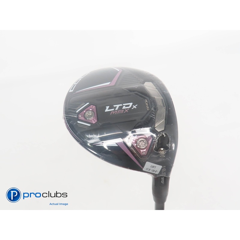 NEW Ladies Cobra KING LTDx MAX 18.5* 3 Wood Blk/Pink- Riptide Ladies Flex 379124