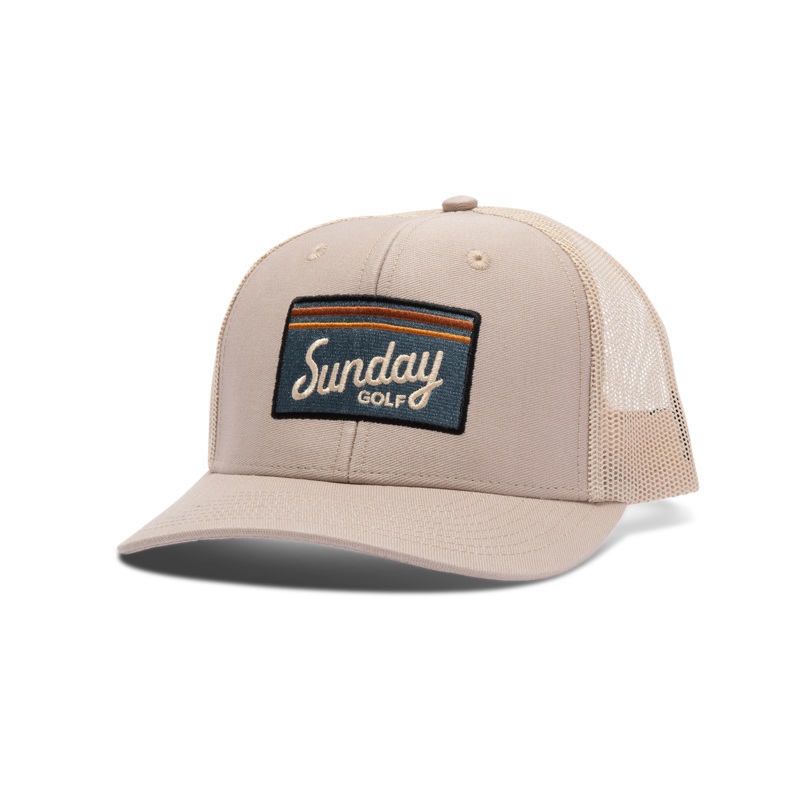 Sunday Golf Trucker Golf Hat | Tan