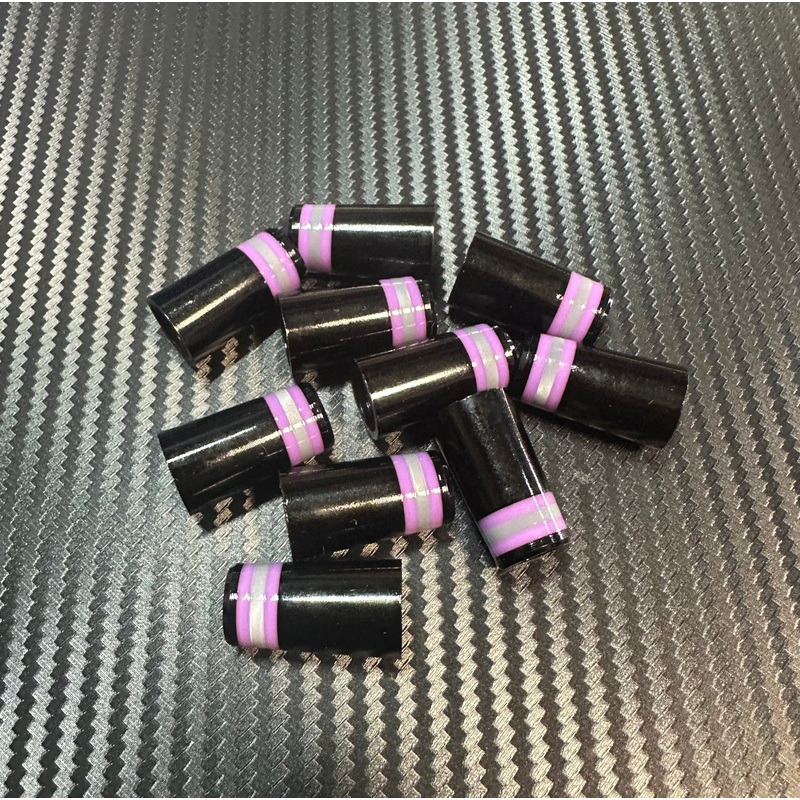 Custom Iron Ferrules 10 Pack – Black/Purple/Gray