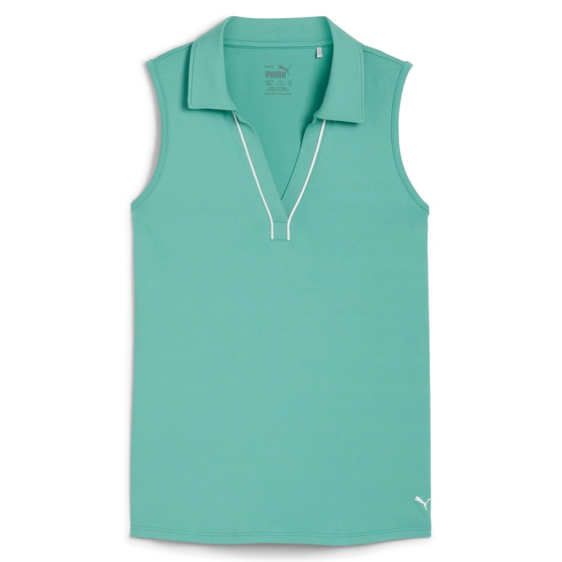 Girl’s CLOUDSPUN Piped Sleeveless Golf Polo