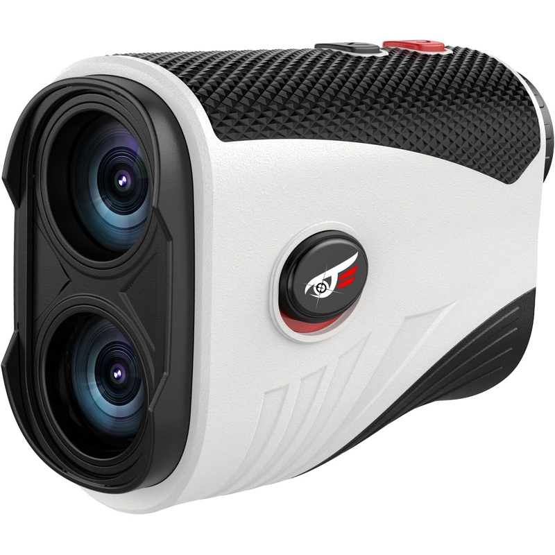 Golf Rangefinder with Slope – 1200 Yards Laser Range Finder with Flag Pole Locking Vibration, 7X Magnification rangefinder with Magnet Stripe