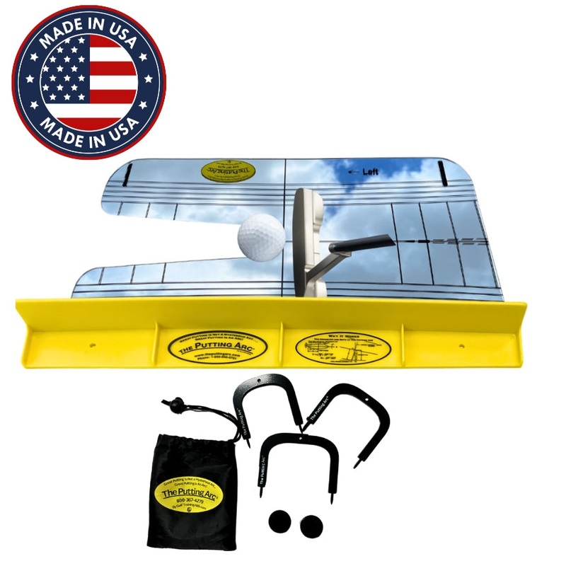 Golf Training Aid Putting Arc Mirror Bundle with T3 and Gates