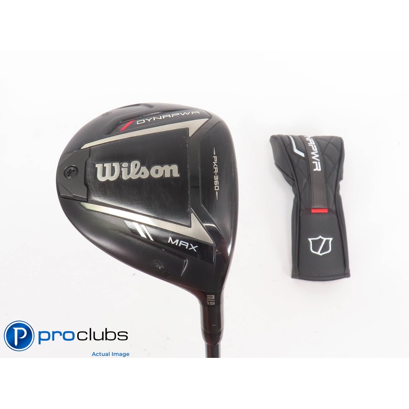 Mint! Wilson ’25 DYNAPWR MAX 15* 3 Wood w/ HC – UST Lin-Q Red 6F3 Regular 439058