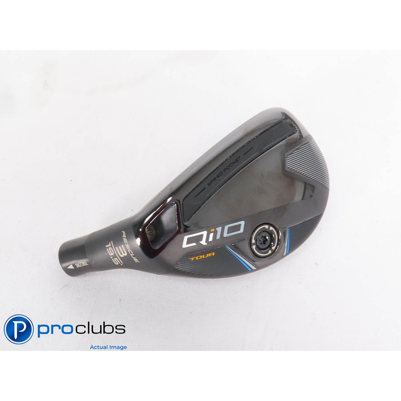 Nice! Left Handed TaylorMade Qi10 Tour Rescue 19.5 3 Hybrid – Head – 432149