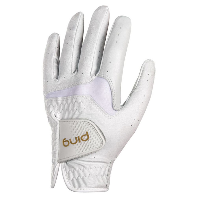 PING Sport Golf Glove White/Gold – 24 Women