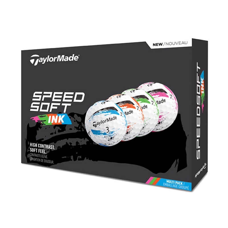 Taylormade SpeedSoft Ink Golf Balls – Multi