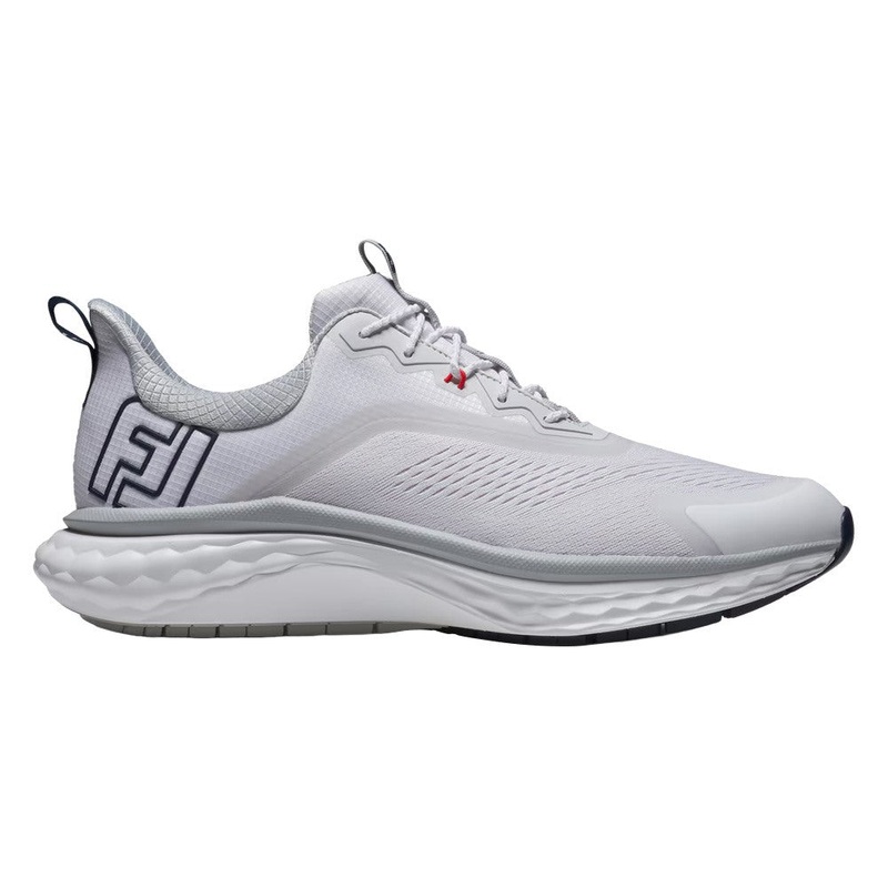 FootJoy Quantum Spikeless Golf Shoes White/White/Gray – 25 Men