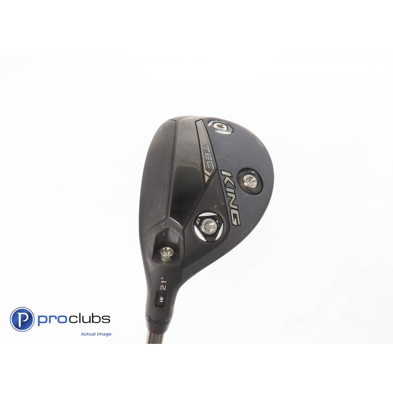 Left Handed Cobra KING TEC Black 21* 4 Hybrid -Recoil ESX480 Regular Flex 375899