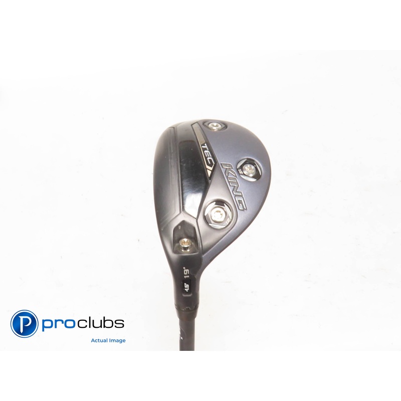 Nice Left Handed Cobra KING TEC Black 19* 3 Hybrid – MMT 80 Stiff Flex 425447
