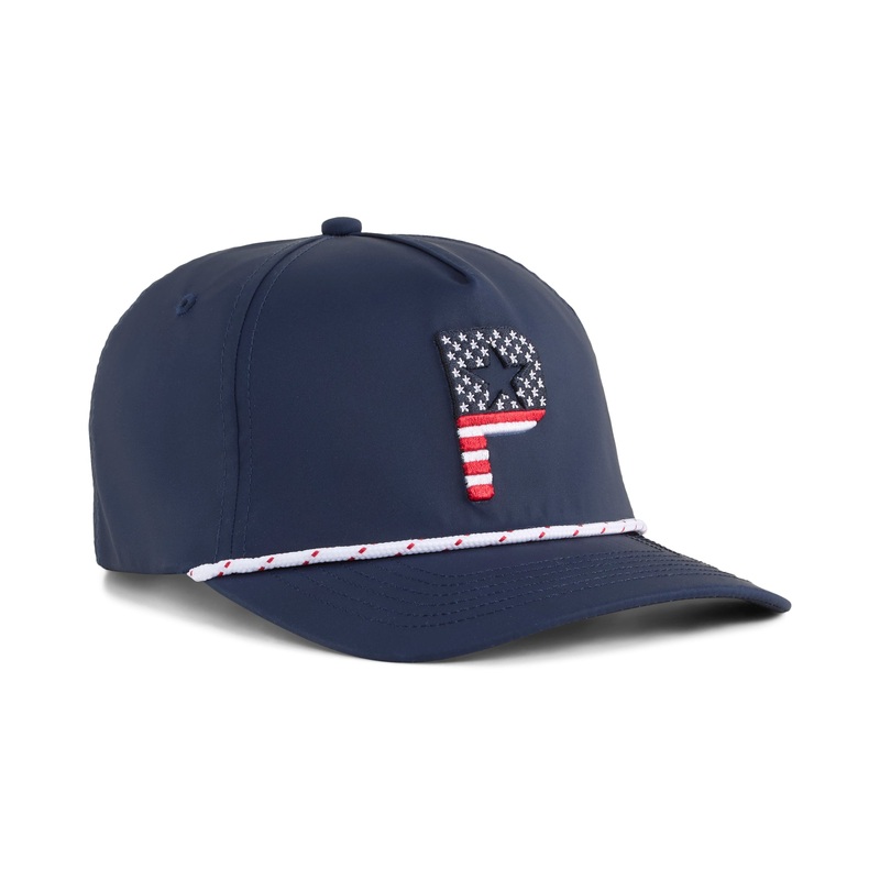 Pars & Stripes 5-Panel Golf Cap
