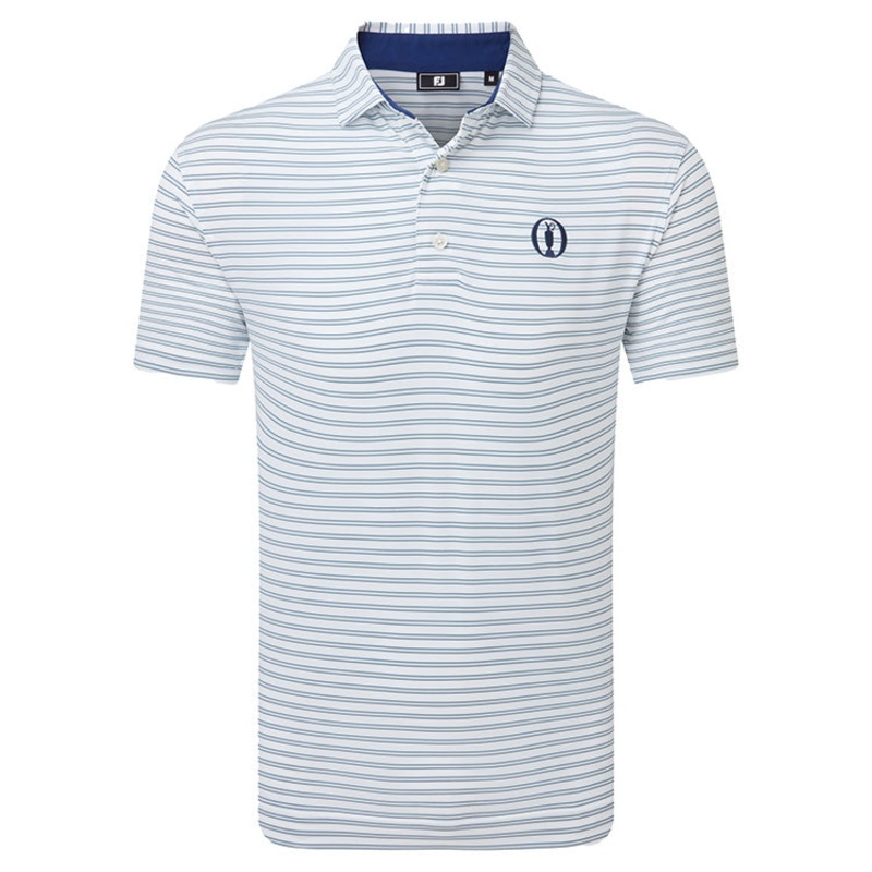 FootJoy Open Championship 2025 Stripe Lisle Golf Polo Shirt