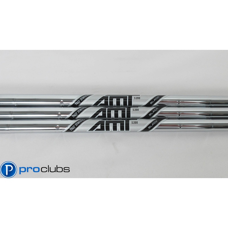 3pc NEW TRUE TEMPER AMT BLACK S200 STIFF FLEX STEEL WEDGE SHAFTS .355 #407625