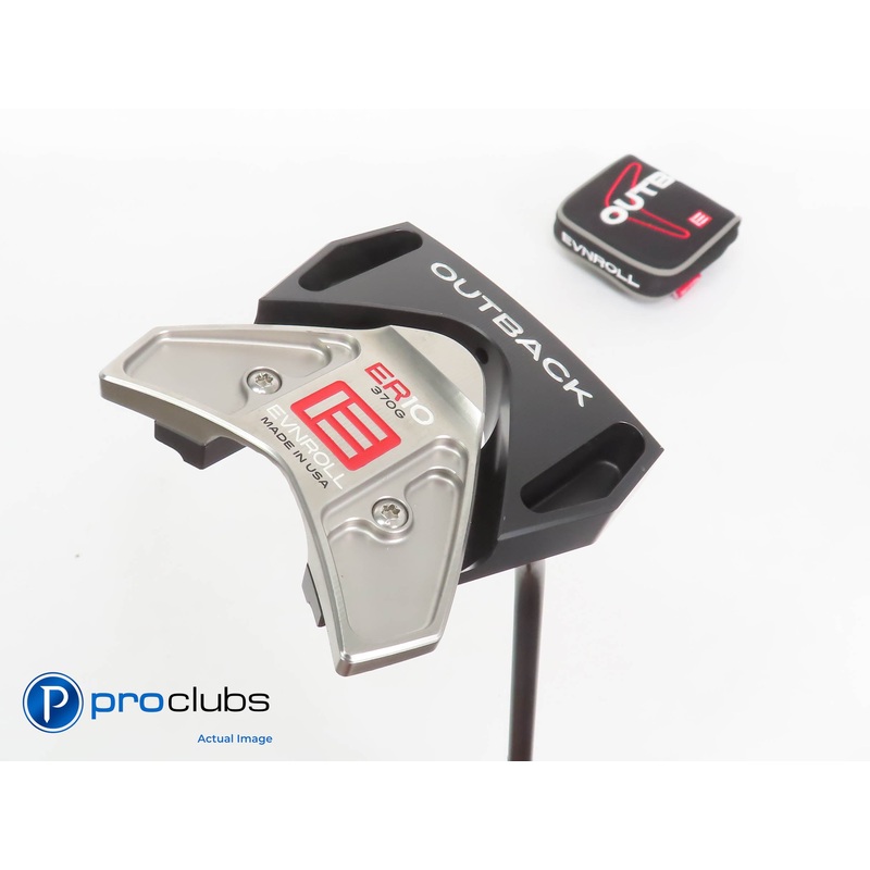 EVNROLL Outback ER10 370g 34″ Putter w/ HC – EVNROLL Black Pistol Grip – 344870