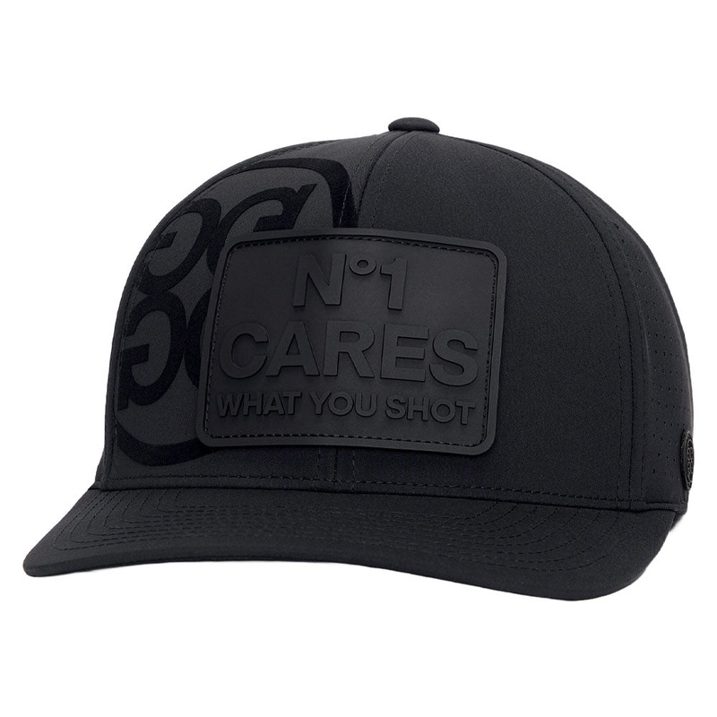 Gfore NO1 Cares Perforated Featherweight Tech Golf Cap Onyx – FA24 Men