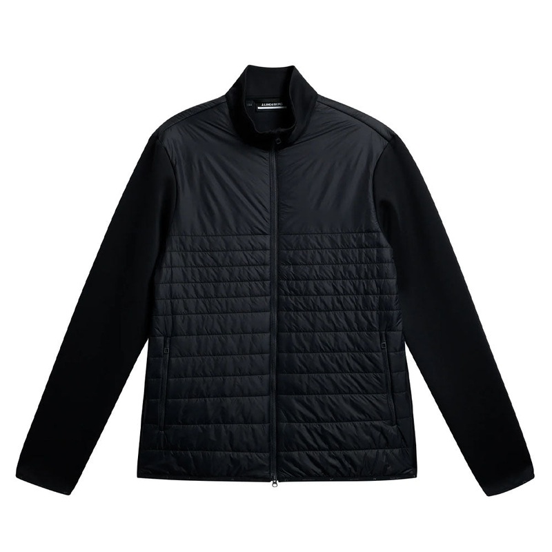 J.Lindeberg Martino Quilt Hybrid Golf Jacket Black – SS24 Men