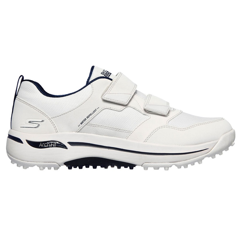 Skechers Go Golf Arch Fit – Front Nine Spikeless Golf Shoes White/Navy – SP21 Men