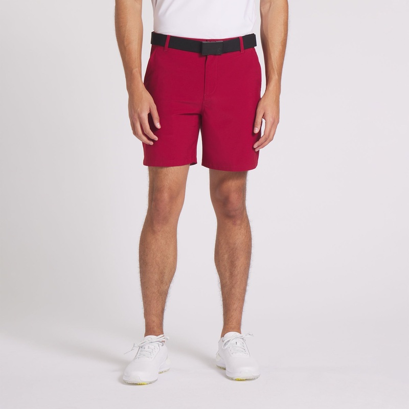 101 Solid 7″ Golf Shorts | Intense Red