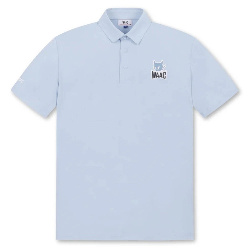 WAAC Essential Pique Golf Polo Light Blue – SP25 Men