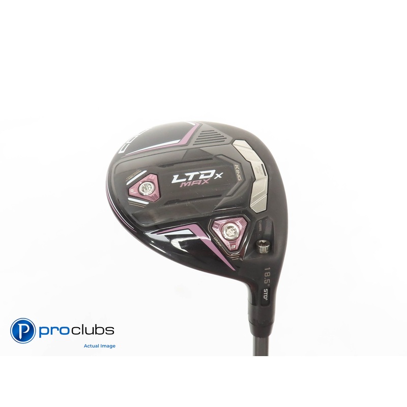 Ladies Cobra KING LTDx MAX 18.5* 3 WOOD Blk/Pink- Riptide 40g Ladies Flex 379014