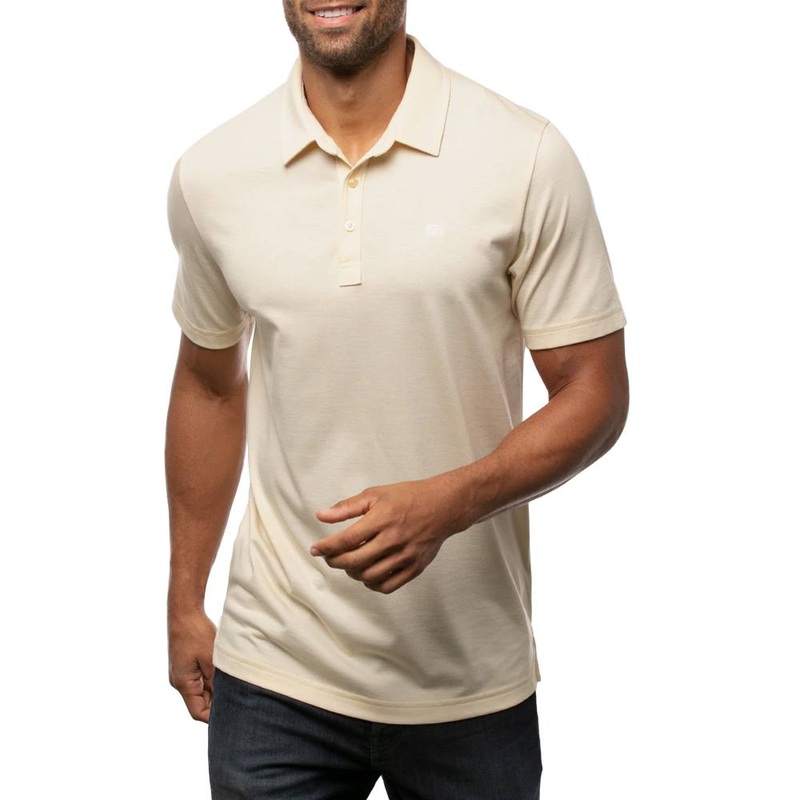 TravisMathew The Zinna Golf Polo Heather Pale Banana – SS21 Men