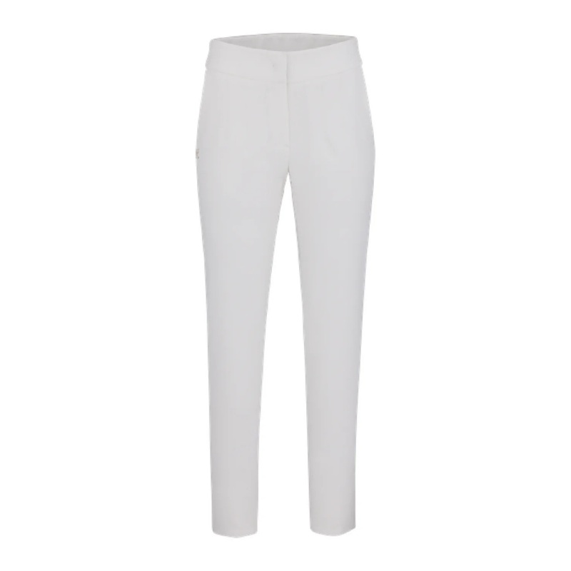 Fairliar Women Back Band Straight Fit Pants