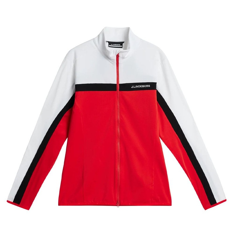 J.Lindeberg Jarvis Mid Layer Golf Jacket Fiery Red – FW23