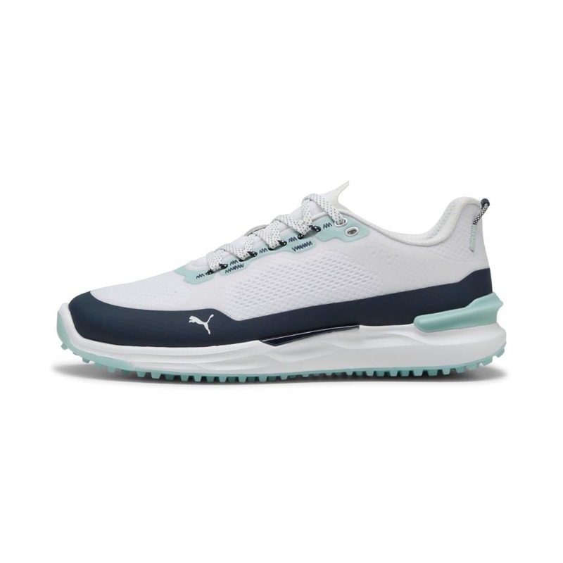 Puma Men’s Ignite Elevate X Golf Shoe 25 – Puma White/Deep Navy/Mint