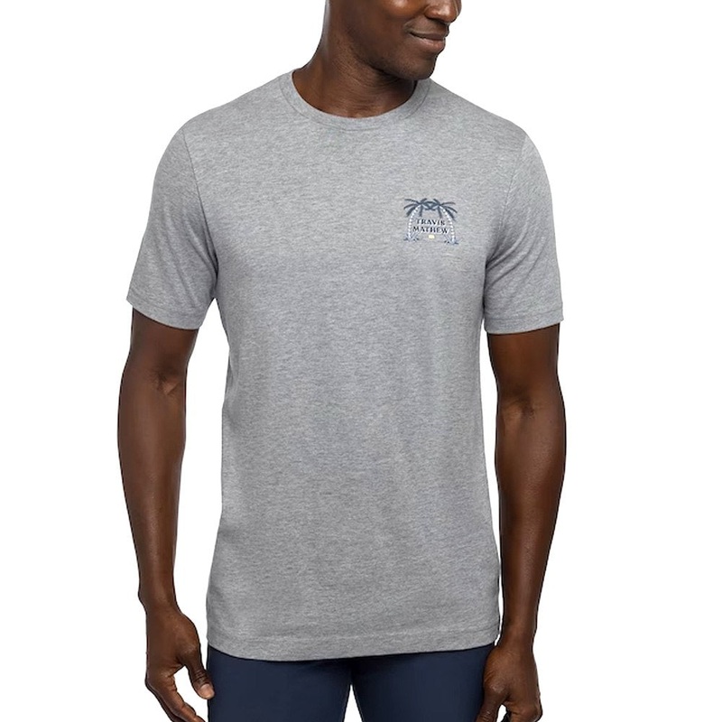 TravisMathew Taco Bout It Golf T-Shirt Heather Gray – 23 Men