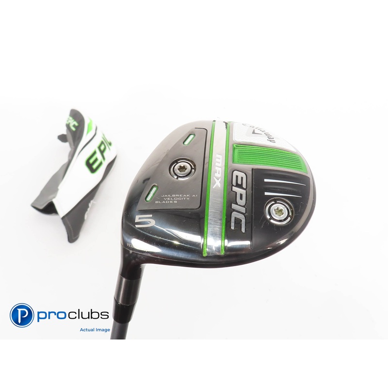 Excellent! Left Handed Callaway Epic MAX 5 Wood w/ HC – HZRDUS Reg Flex – 318672