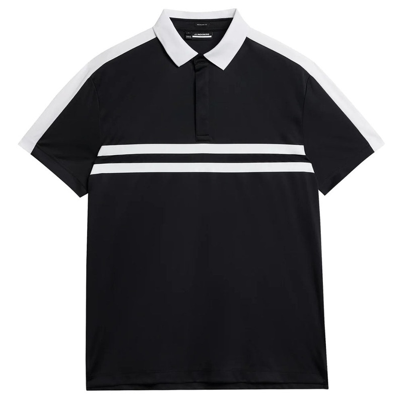 J.Lindeberg Armand Regular Golf Polo Black – 24 Men
