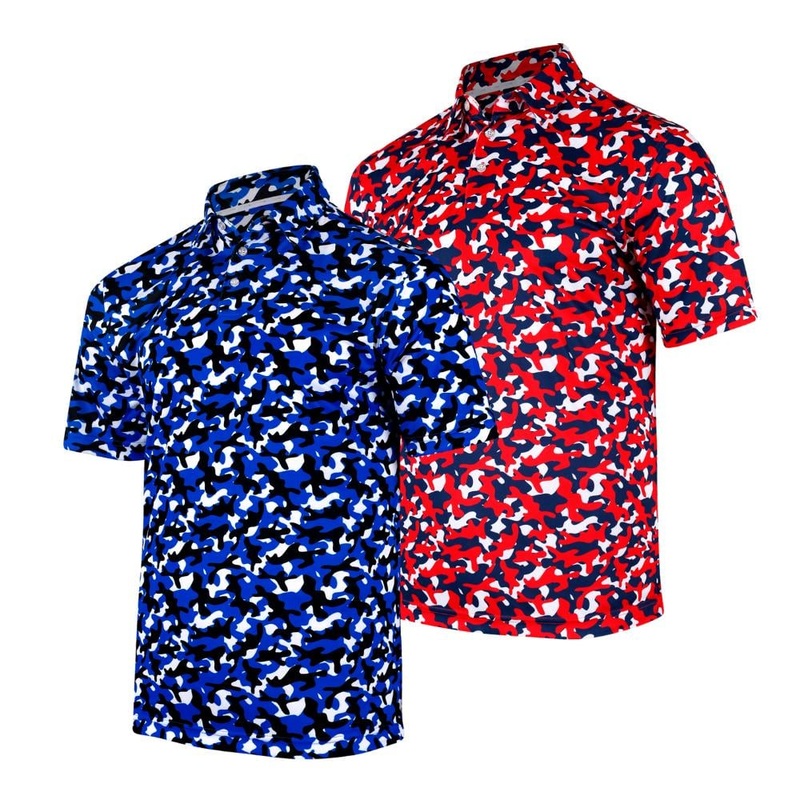 Backspin Men’s Camo Print Polo 24