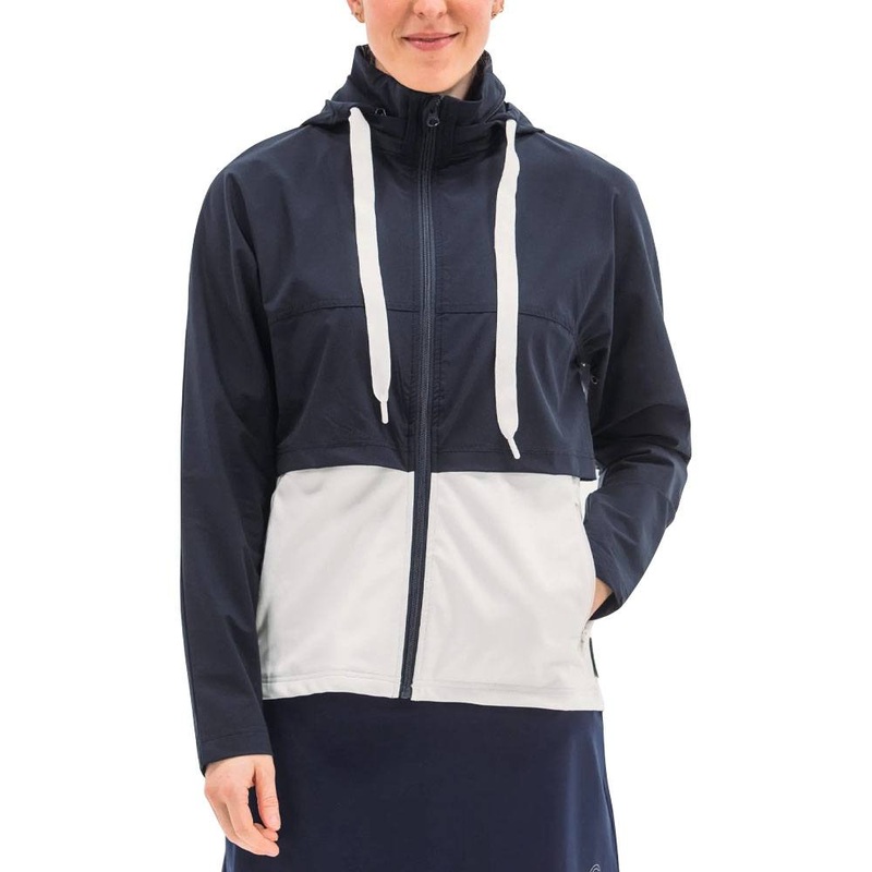 Foray Golf Double Layer Golf Jacket Navy/White – 23 Women