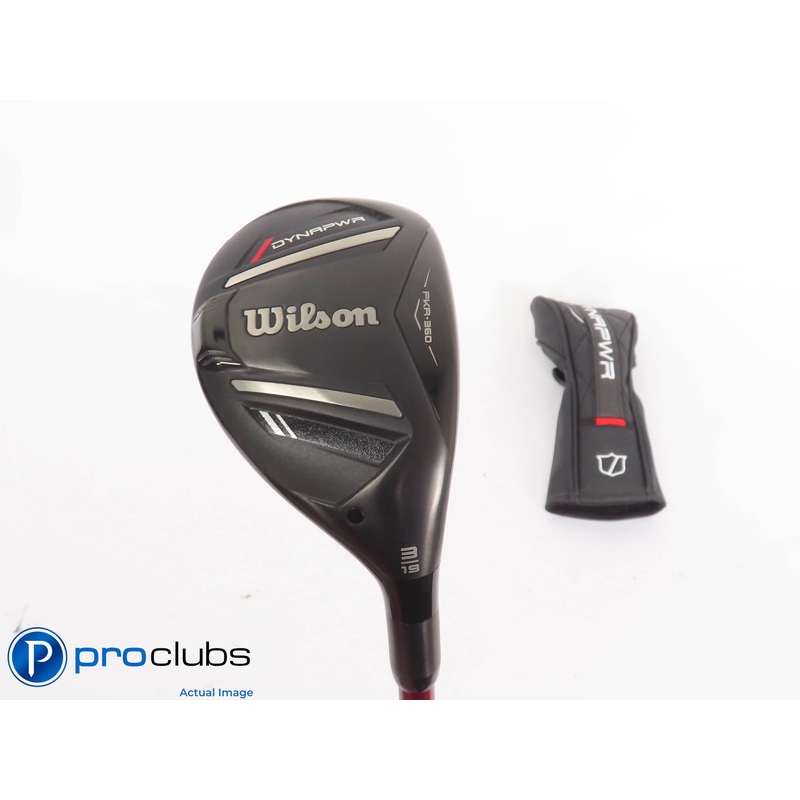 Mint! 2025 Wilson DYNAPWR 19* 3 Hybrid w/HC – Denali Red 80g 6.0 Stiff – 439054
