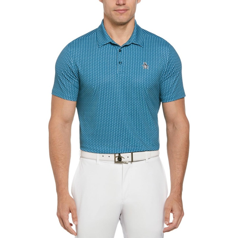Original Penguin Allover Pete Print Golf Polo Corsair – SS24 Men