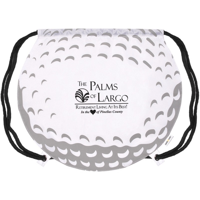 Custom Logo Gametime! Golf Ball Drawstring Backpack