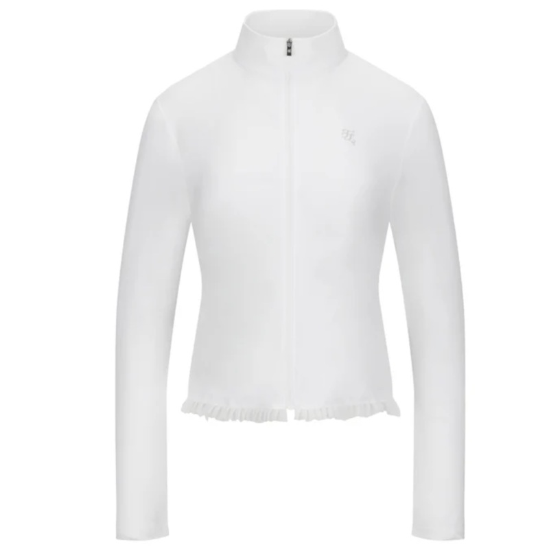 Fairliar Women Cropped Cooling Zip-Up T-shirt