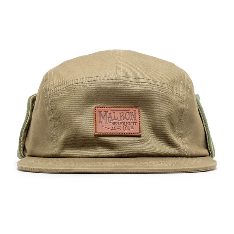 Malbon Blind Ear Flap 5 Panel Golf Cap Army – FW24 Men
