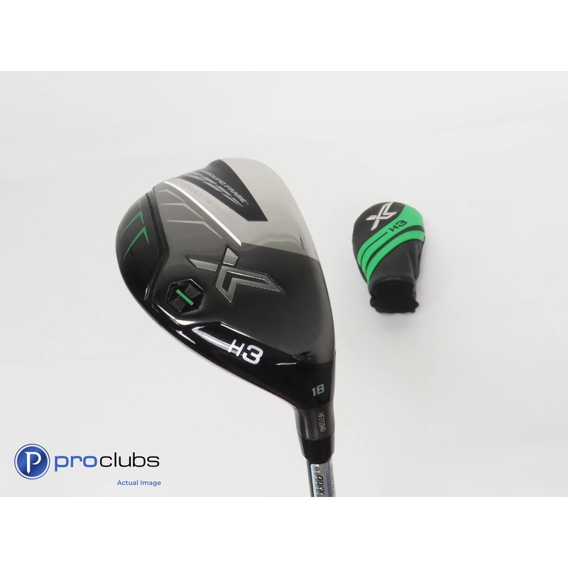 Mint! XXIO 12 Black 18* 3 Hybrid w/Cover – Miyazaki 55g Stiff Flex – 375814