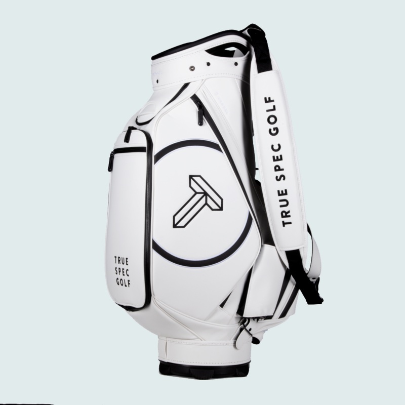 True Spec Golf Prime Staff Bag White