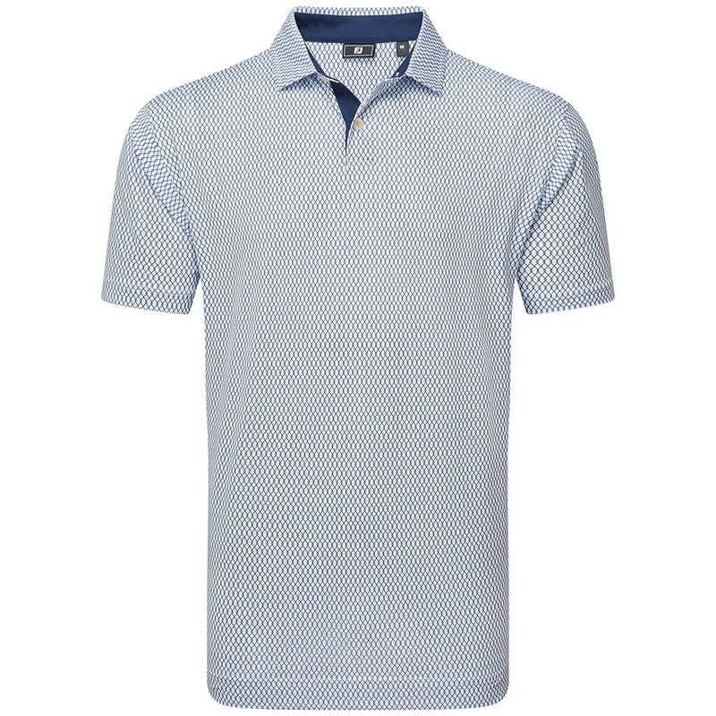 FootJoy Irongate Print Lisle Golf Polo Shirt