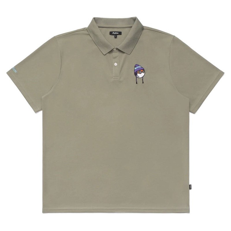 Malbon Glacier Buckets Performance Pique Golf Polo Moss – FW24 Men